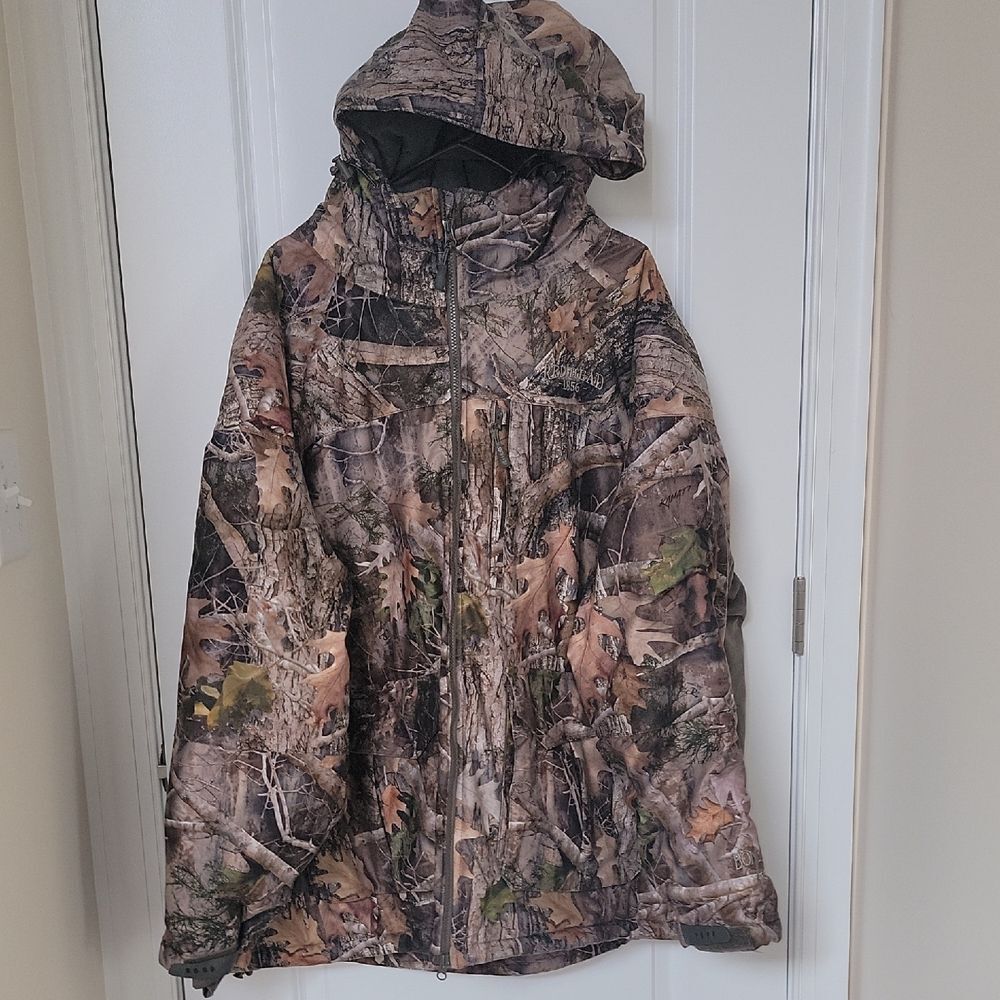 RedHead Men's Camo Hooded Performance Jacket - Brown/Green